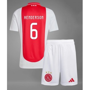 Billiga Ajax Jordan Henderson #6 Hemmatröja Barn 2024-25 Kortärmad (+ Korta byxor)